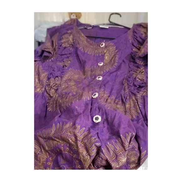 African Print Fabric Jumpsuit - Picture 2 of 4